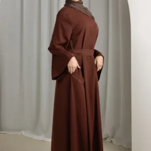 Open Sleeve Abaya - Shades of Brown